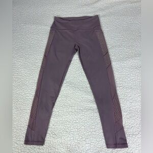 Victoria's Secret Mauve Leggings with Mesh Panels